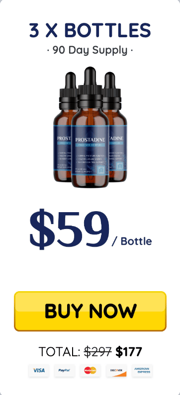 Prostadine 3 Bottles - 90 Day Supply for $177, Only $59 Each!
