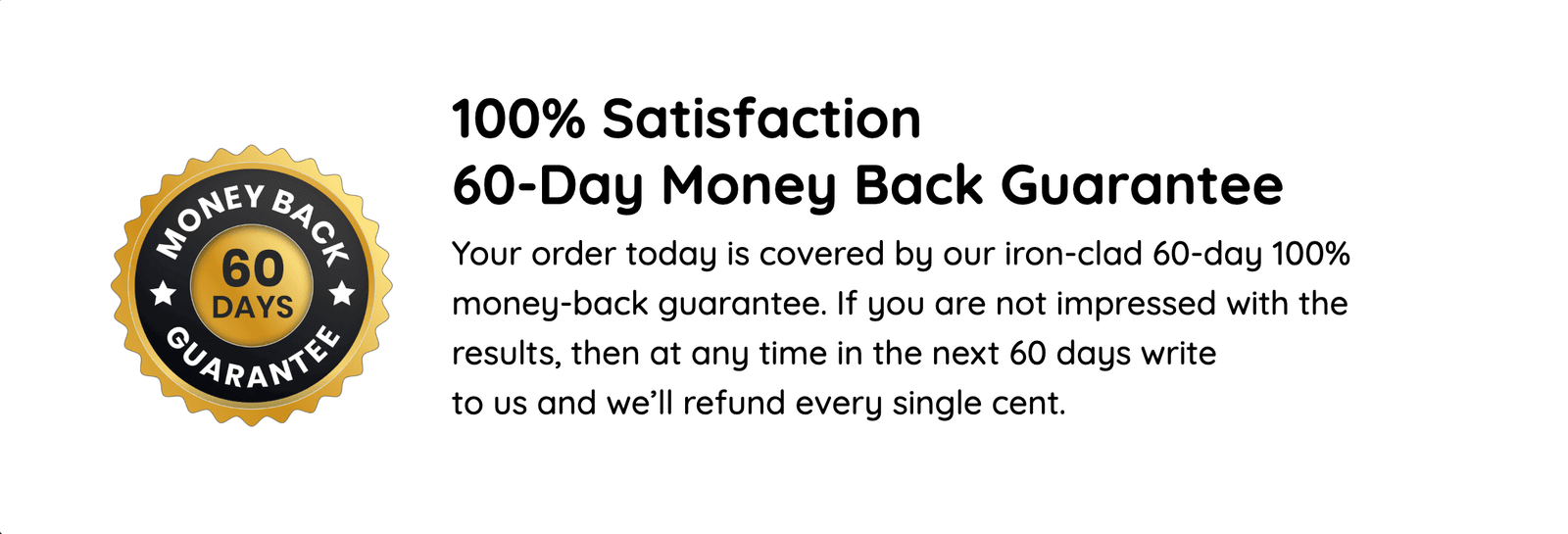 Prostadine 60-Day Money Back Guarantee - 100% Risk-Free Purchase